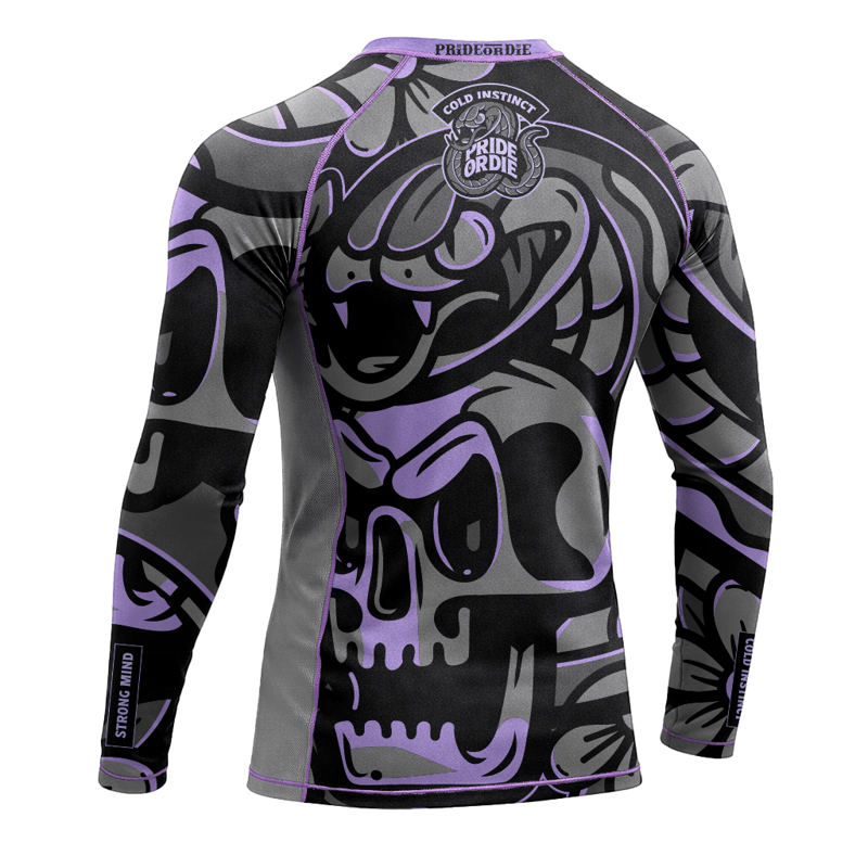 PRIDE OR DIE cold instinct L/S RASHGUARD - grey
